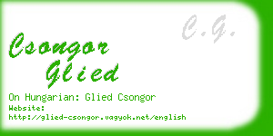 csongor glied business card